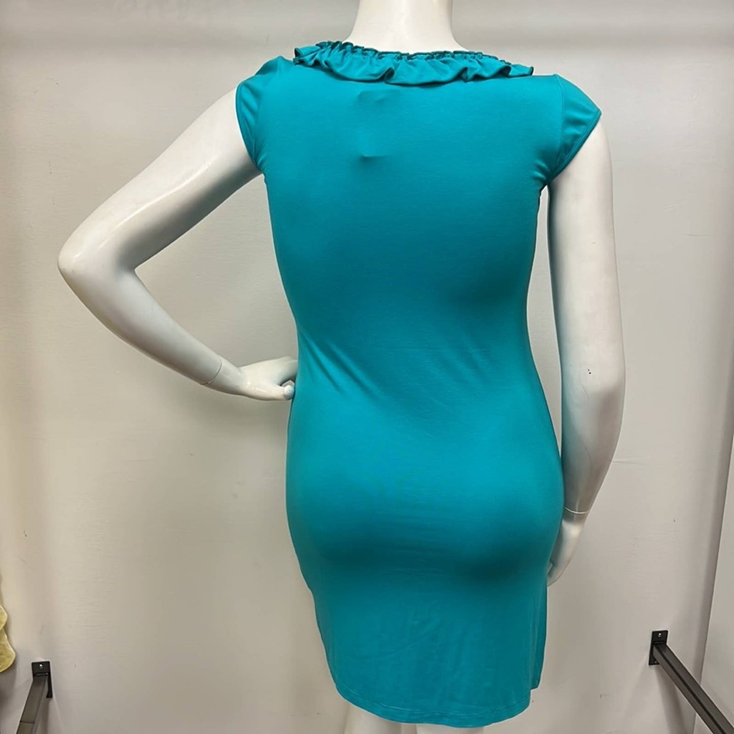 Blugirl Folies Turquoise Designer Dress 12 •Authentic