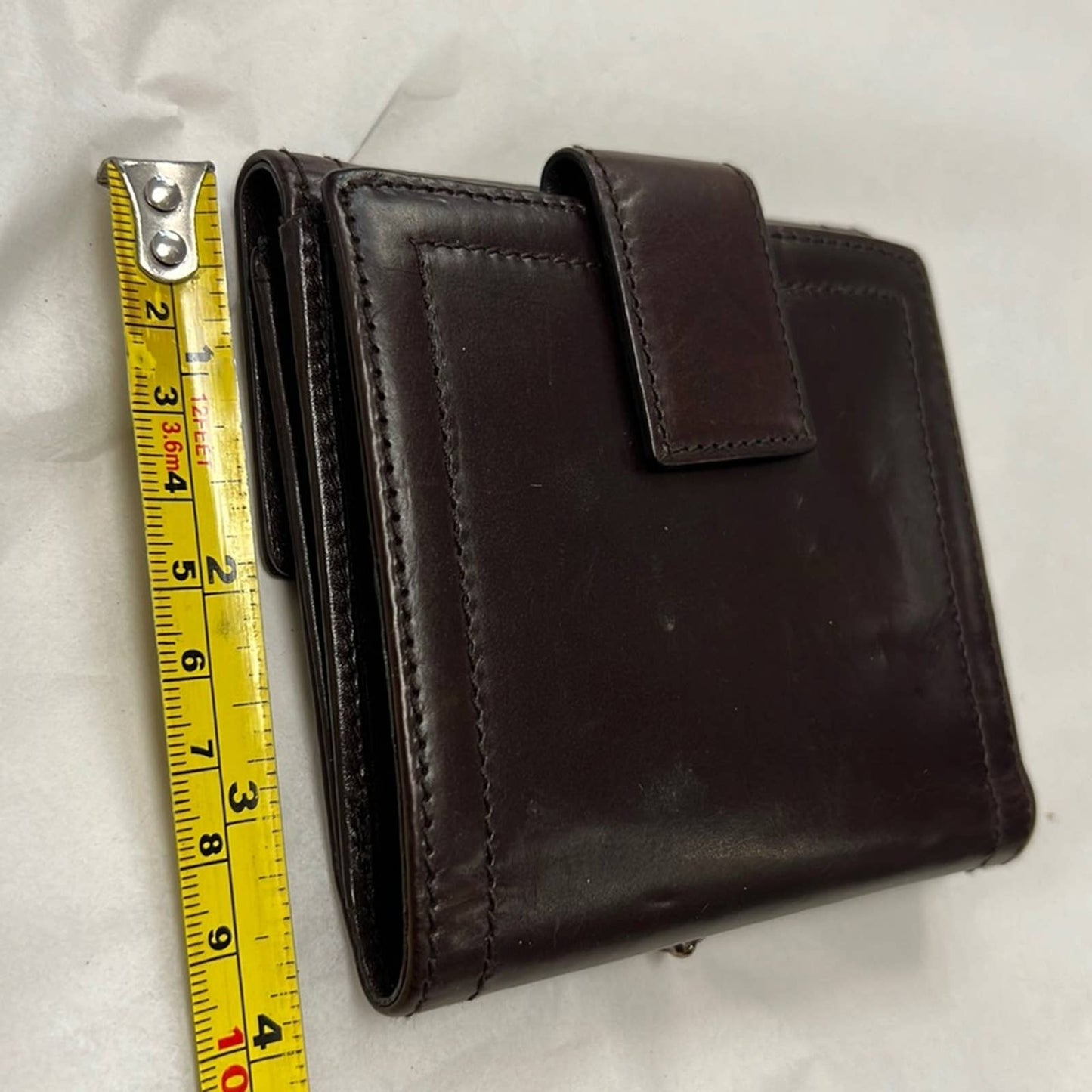 DIOR Brown Leather Hardcore Pierced wallet