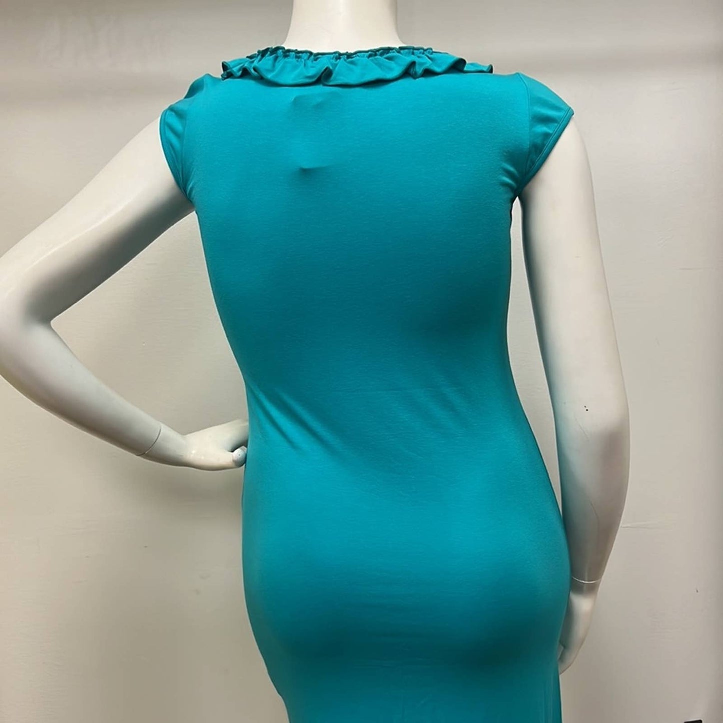 Blugirl Folies Turquoise Designer Dress 12 •Authentic