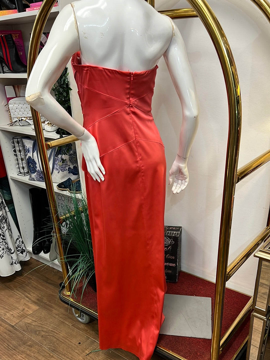 PHEOBE’s Couture Coral Strapless Gown •6