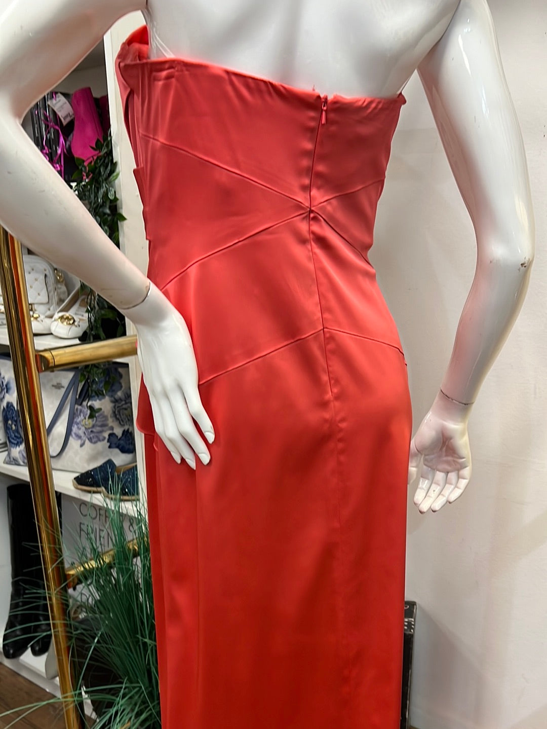 PHEOBE’s Couture Coral Strapless Gown •6