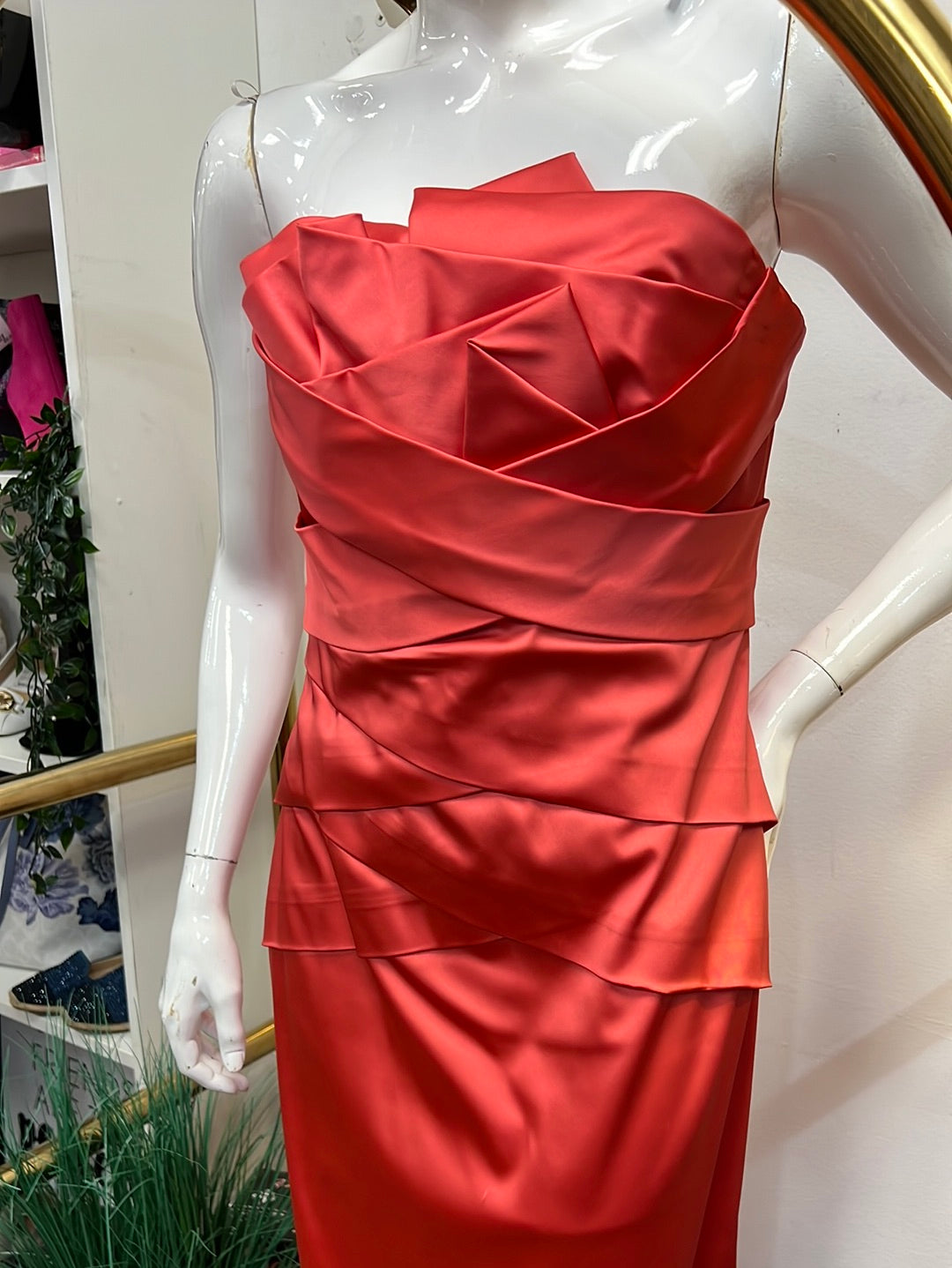 PHEOBE’s Couture Coral Strapless Gown •6