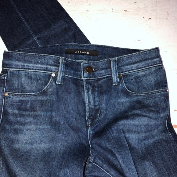 J Brand Super Skinny Dark Indigo Blue Jeans
